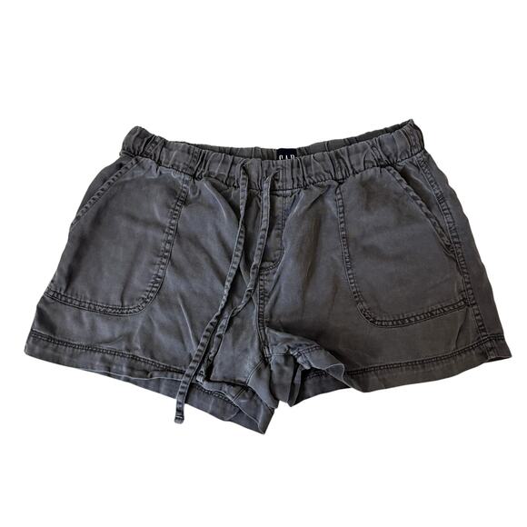 GAP Charcoal Pull On Shorts w Elastic Waist Women's Size Medium - Picture 1 of 4